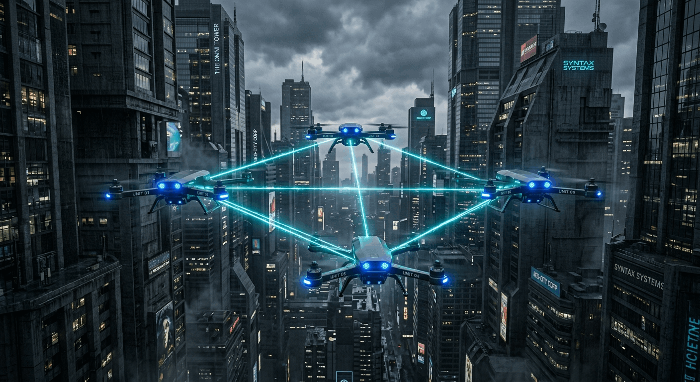 Decentralized Coordination and Acoustic Localization in Secure Autonomous Drone Swarms